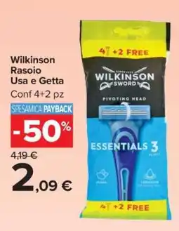 Carrefour Wilkinson Rasoio Usa e Getta offerta