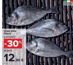 Carrefour Orata Italia Filiera offerta