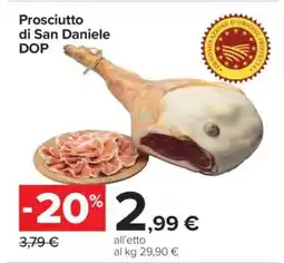 Carrefour Prosciutto di San Daniele DOP offerta