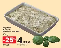 Carrefour Lasagne al Pesto Pastificio Novella offerta