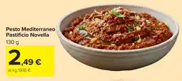 Carrefour Pesto Mediterraneo Pastificio Novella offerta