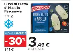 Carrefour Cuori di Filetto di Nasello Pescanova offerta