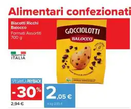 Carrefour Biscotti Ricchi Balocco offerta