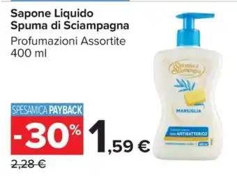 Carrefour SAPONE LIQUIDO SPUMA DI SCIAMPAGNA offerta
