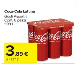 Carrefour Coca Cola Lattina offerta