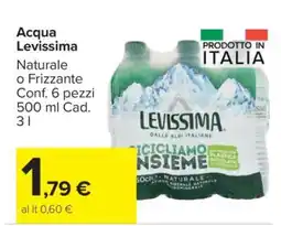 Carrefour ACQUA LEVISSIMA offerta