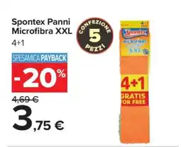 Carrefour Spontex Panni Microfibra XXL offerta