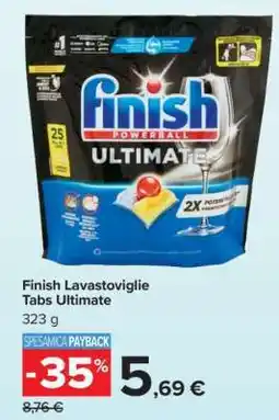 Carrefour Finish Lavastoviglie Tabs Ultimate offerta