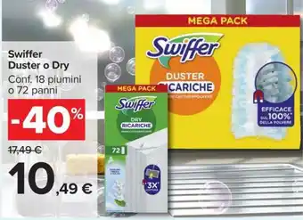 Carrefour Swiffer Duster o Dry offerta