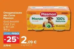 Carrefour Omogeneizzato alla Carne Plasmon offerta