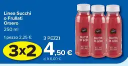 Carrefour Linea Succhi o Frullati Orsero offerta