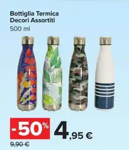 Carrefour Bottiglia Termica Decori Assortiti offerta