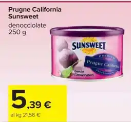 Carrefour Prugne California Sunsweet offerta