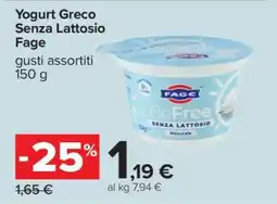 Carrefour Yogurt Greco Senza Lattosio Fage offerta