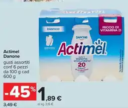 Carrefour ACTIMEL DANONE offerta