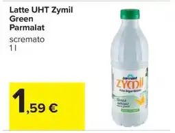 Carrefour Latte UHT Zymil Green Parmalat offerta