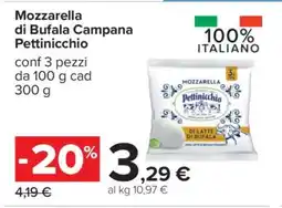 Carrefour Mozzarella di Bufala Campana Pettinicchio offerta