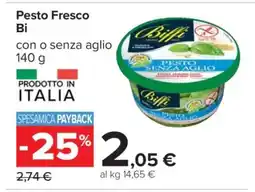 Carrefour Pesto Fresco Bi offerta