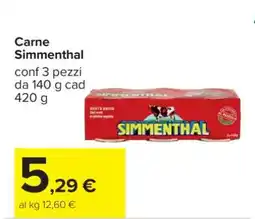Carrefour CARNE SIMMENTHAL offerta