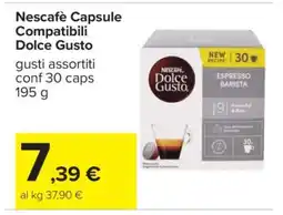 Carrefour Nescafè Capsule Compatibili Dolce Gusto offerta