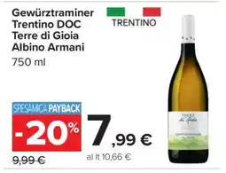 Carrefour Gewürztraminer Trentino DOC Terre di Gioia Albino Armani offerta