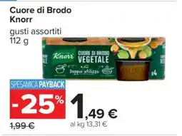 Carrefour CUORE DI BRODO KNORR offerta
