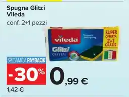 Carrefour Spugna Glitzi Vileda offerta