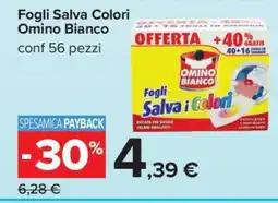 Carrefour Fogli Salva Colori Omino Bianco offerta