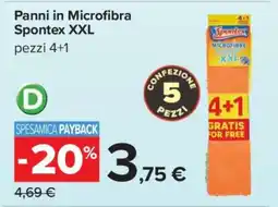 Carrefour Panni in Microfibra Spontex XXL offerta