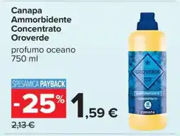 Carrefour Canapa Ammorbidente Concentrato Oroverde offerta