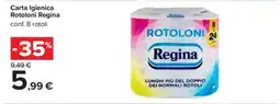 Carrefour Carta Igienica Rotoloni Regina offerta