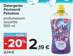 Carrefour Detergente Pavimenti Fabuloso offerta