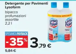 Carrefour Detergente per Pavimenti Lysoform offerta