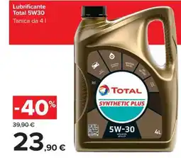 Carrefour Lubrificante Total 5W30 offerta