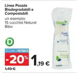 Carrefour Linea posate Biodegradabili e Compostabili offerta
