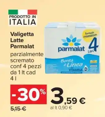 Carrefour Valigetta Latte Parmalat offerta