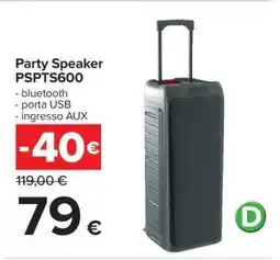 Carrefour Party Speaker PSPTS600 offerta