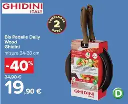 Carrefour Bis Padelle Daily Wood Ghidini offerta
