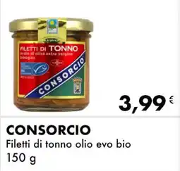 Iper Tosano CONSORCIO Filetti di tonno olio evo bio offerta