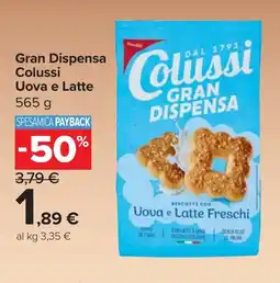 Carrefour Market Gran Dispensa Colussi Uova e Latte offerta