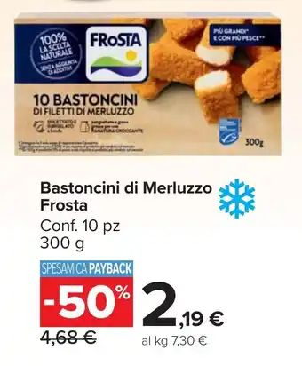 Carrefour Market Bastoncini di Merluzzo Frosta offerta