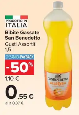 Carrefour Market Bibite Gassate San Benedetto offerta