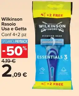 Carrefour Market Wilkinson Rasoio Usa e Getta offerta