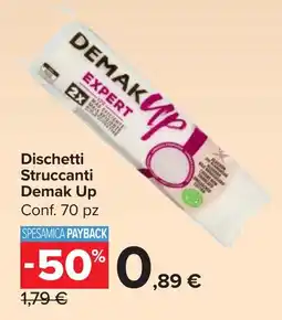 Carrefour Market Dischetti Struccanti Demak Up offerta