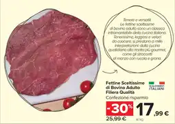 Carrefour Market Fettine Sceltissime di Bovino Adulto Filiera Qualità offerta