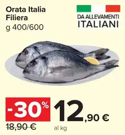 Carrefour Market Orata Italia Filiera offerta