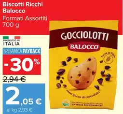 Carrefour Market Biscotti Ricchi Balocco offerta