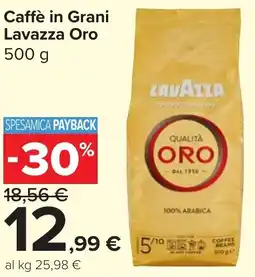 Carrefour Market Caffè in Grani Lavazza Oro offerta