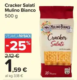 Carrefour Market Cracker Salati Mulino Bianco offerta