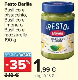 Carrefour Market Pesto Barilla offerta